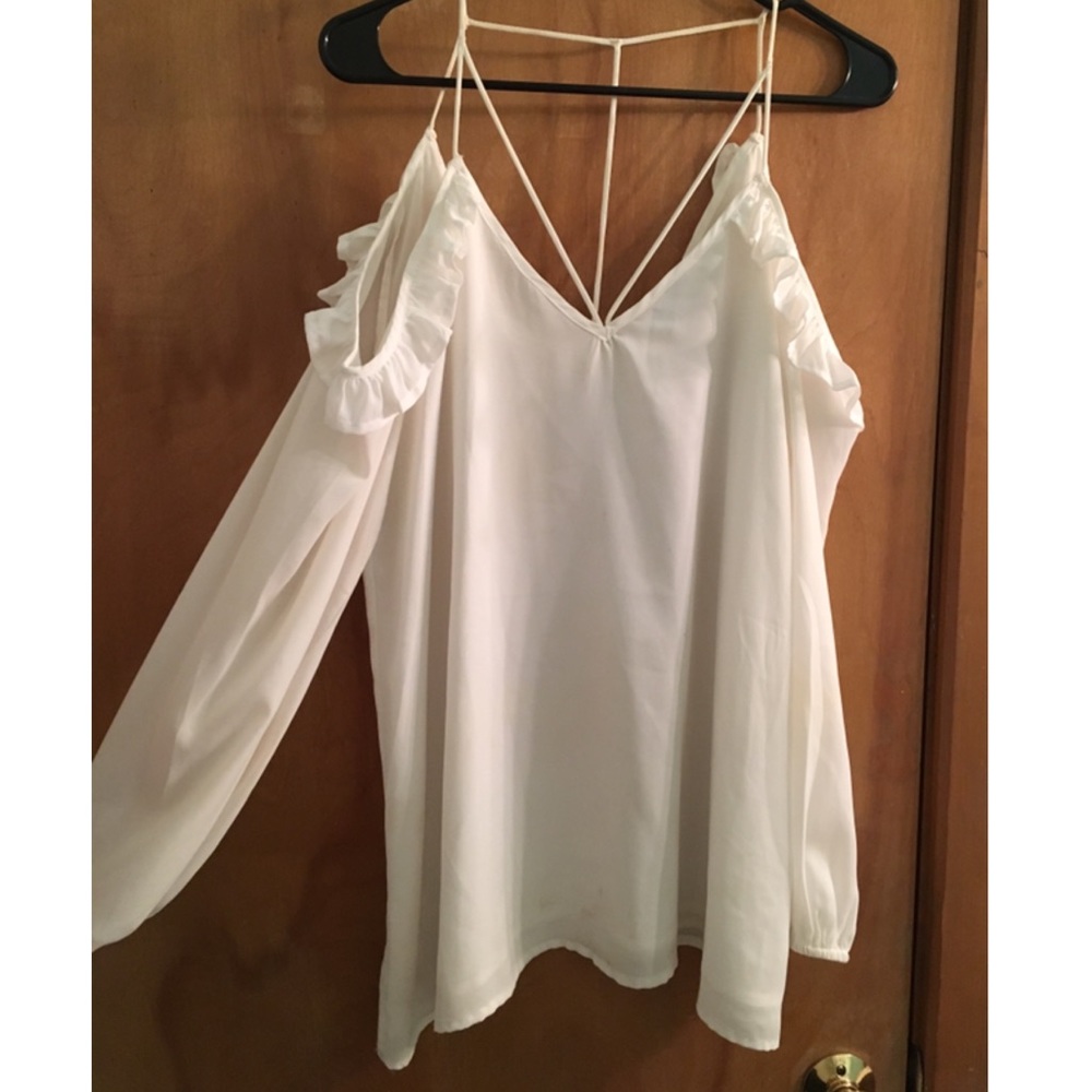 White detail blouse